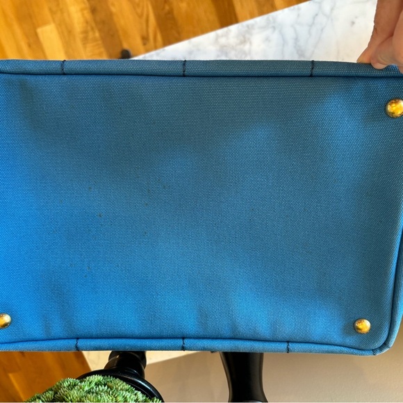 Prada Canapa Blue Medium Size - Picture 12 of 14